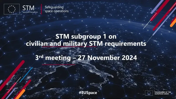 3rd STM subgroup 1 meeting: STM subgroup 1 discusses first draft collection of civilian and military STM requirements