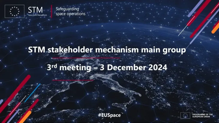 3rd STM main group meeting: Member States and co-chairs discuss first results on aspects to consider for a comprehensive EU approach to space traffic management